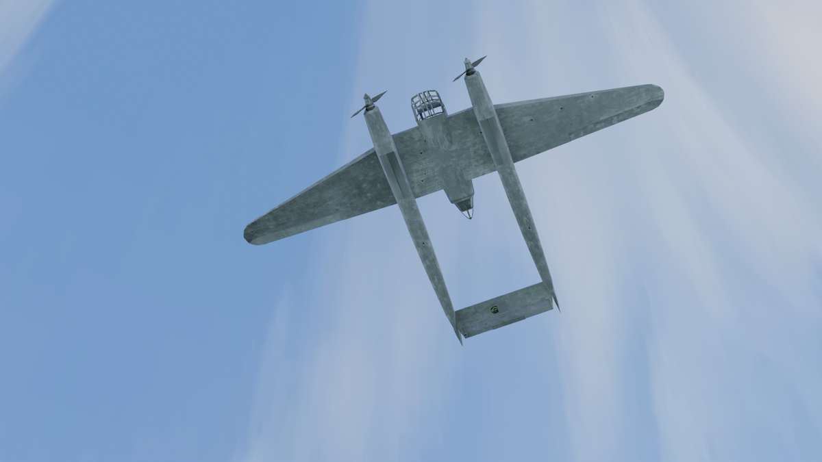  Повисший в воздухе Focke-Wulf Fw 189 Uhu