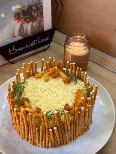 стоп кадр из видео рецепта на Пинтерест 