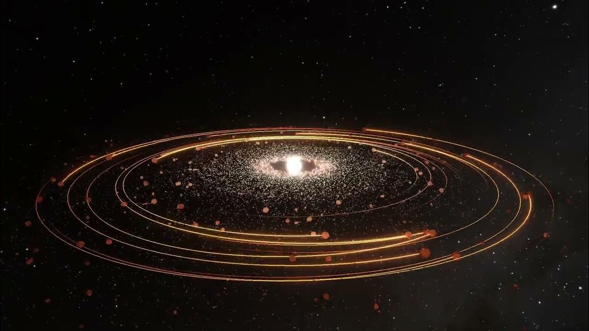 Вид протопланетного диска - облака, изображение из открытых источников