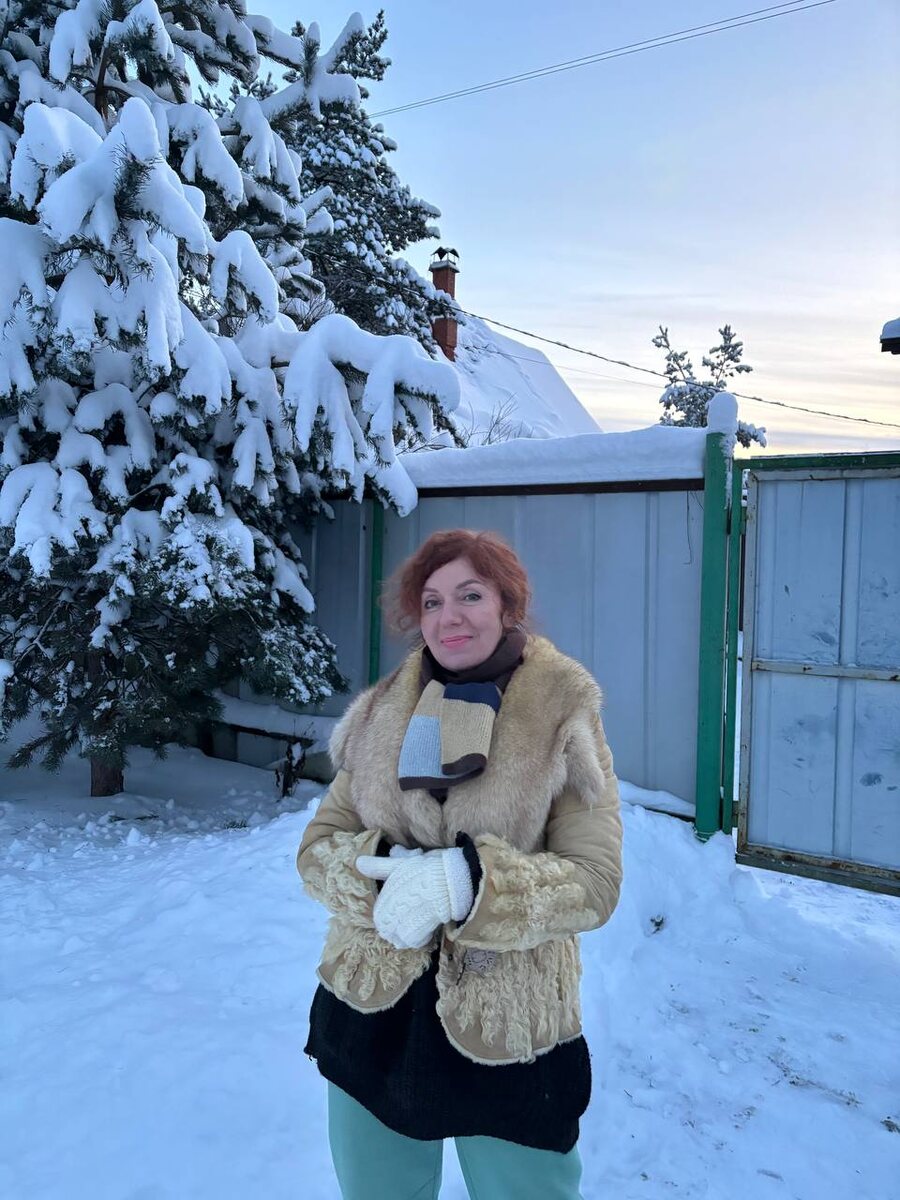 Автор на даче. Январь 2026 год.
