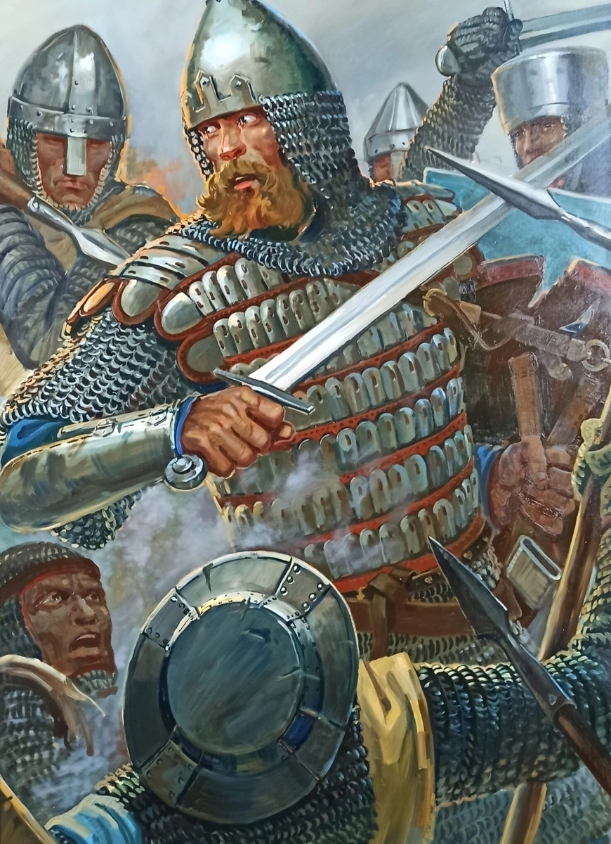 Герои Невской Битвы. Ратмир. Художник Евгений Емельянов.