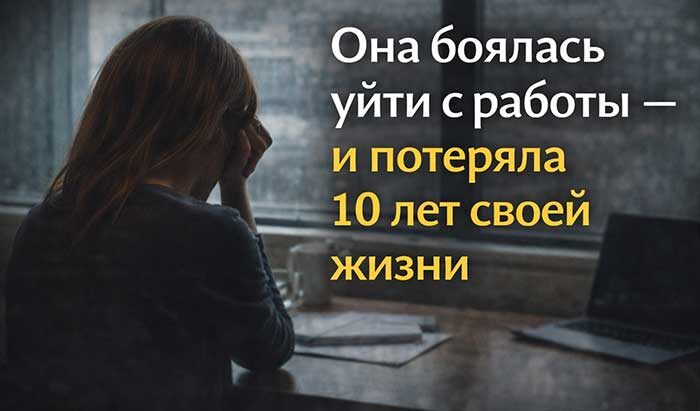Один страх незаметно украл у неё десять лет жизни