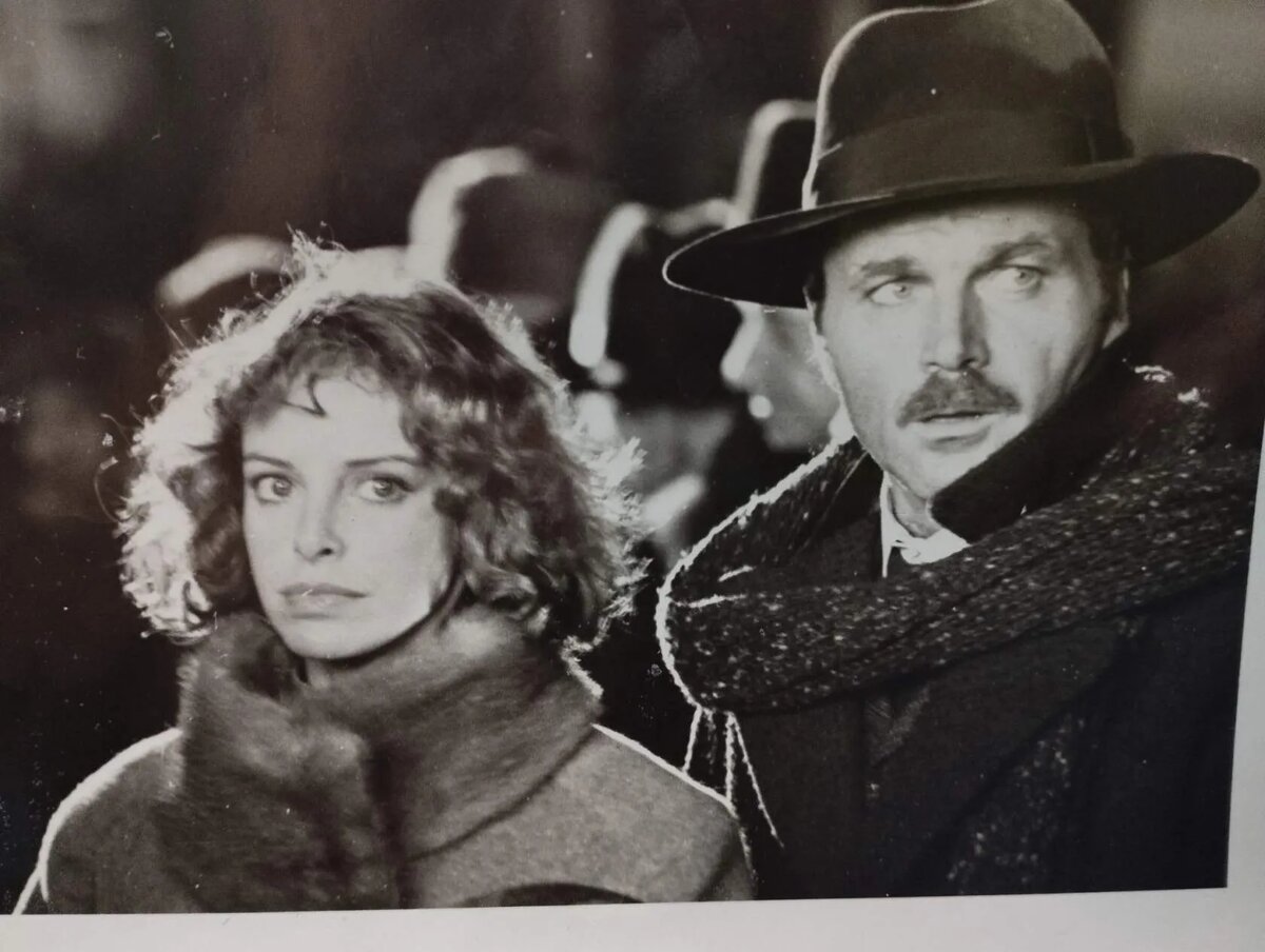 Сидни Ромм и Франко Неро на съемках.