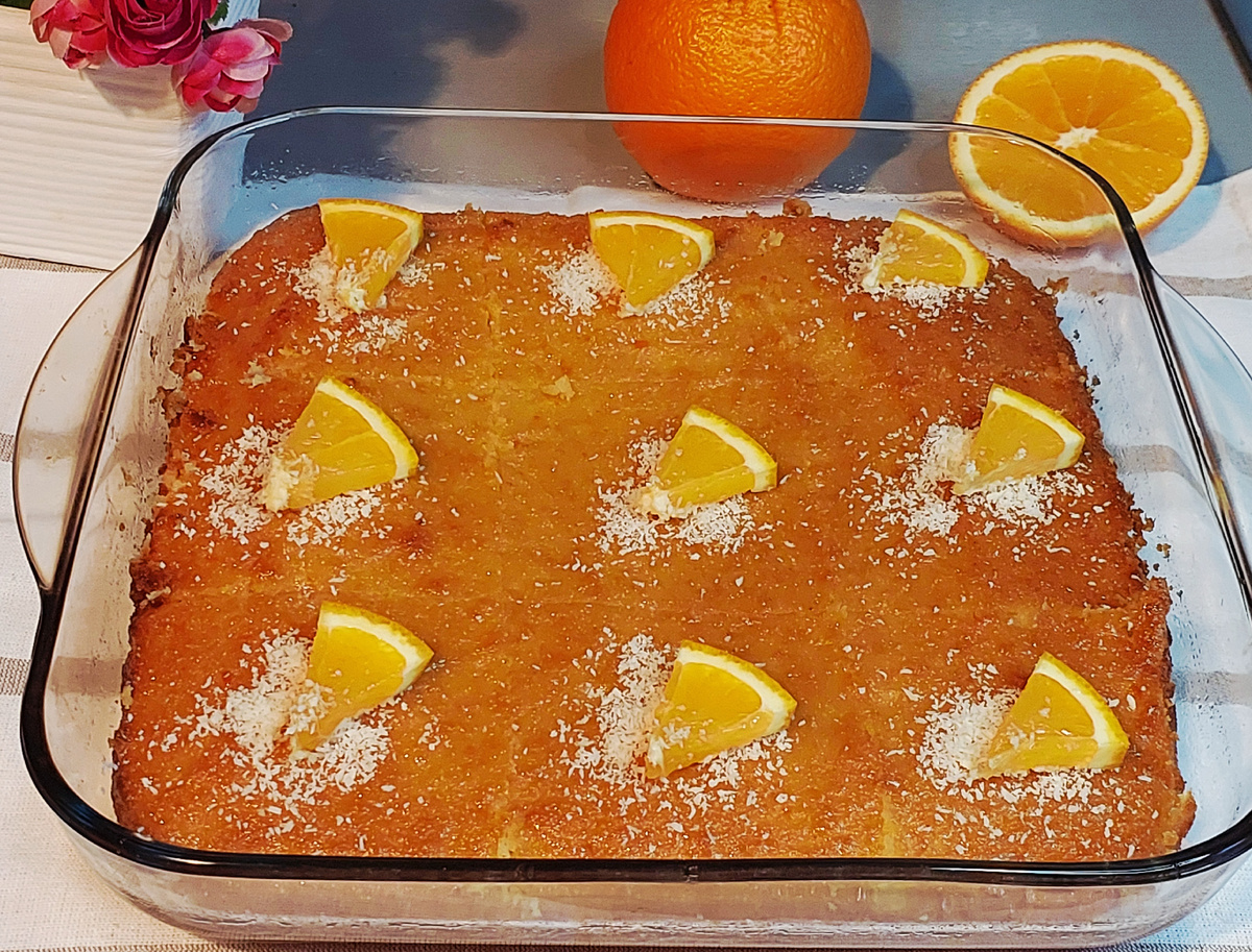 Апельсиновый Ревани (Турецкий десерт Ревани) 