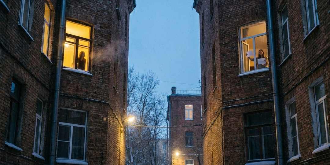 Женщина в окне напротив