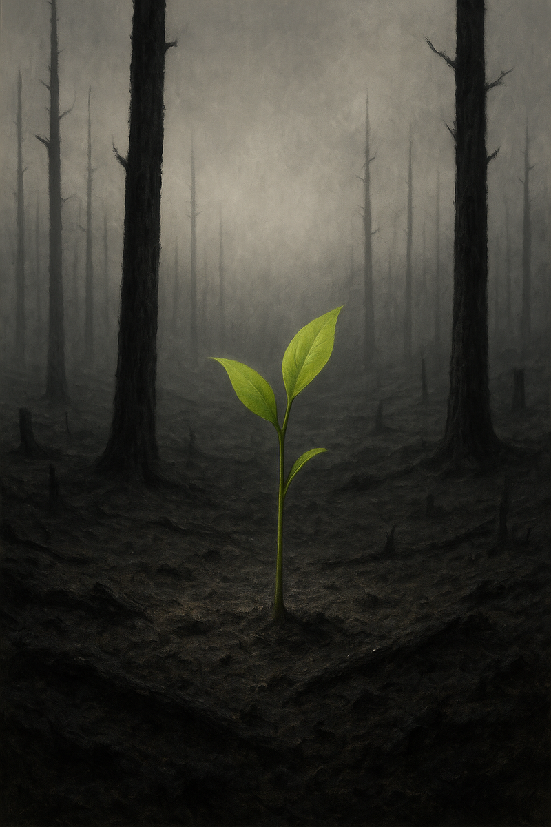 Ты — лес после пожара.