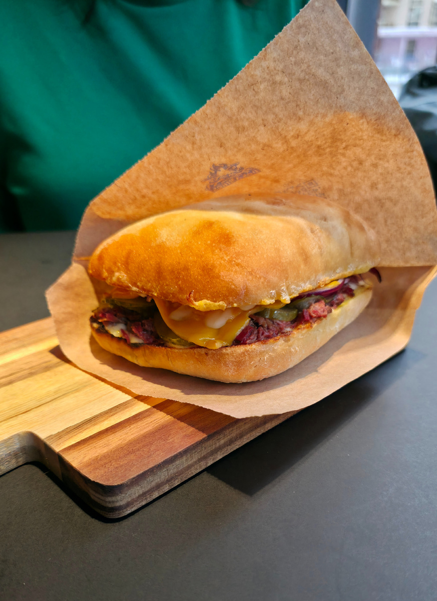 Кубинский сэндвич с говядиной. Фото автора 