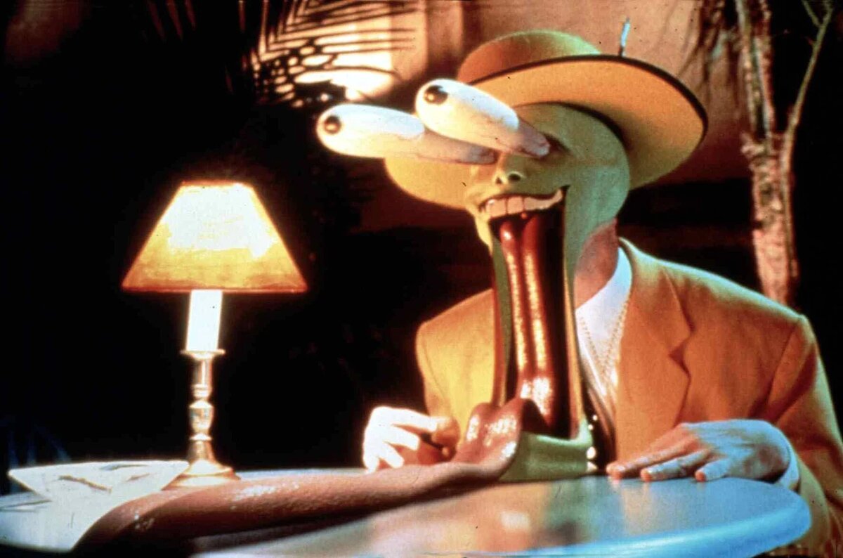   Джим Керри в фильме «Маска» (1994) 
Imago / TASS