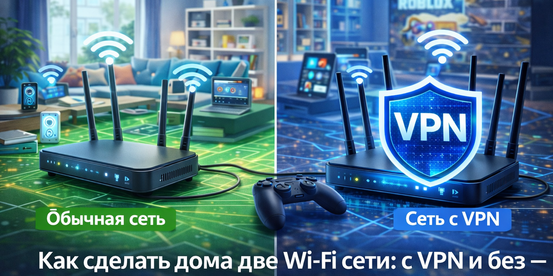 Как сделать дома две Wi-Fi сети: с VPN и без — и зачем это вообще нужно