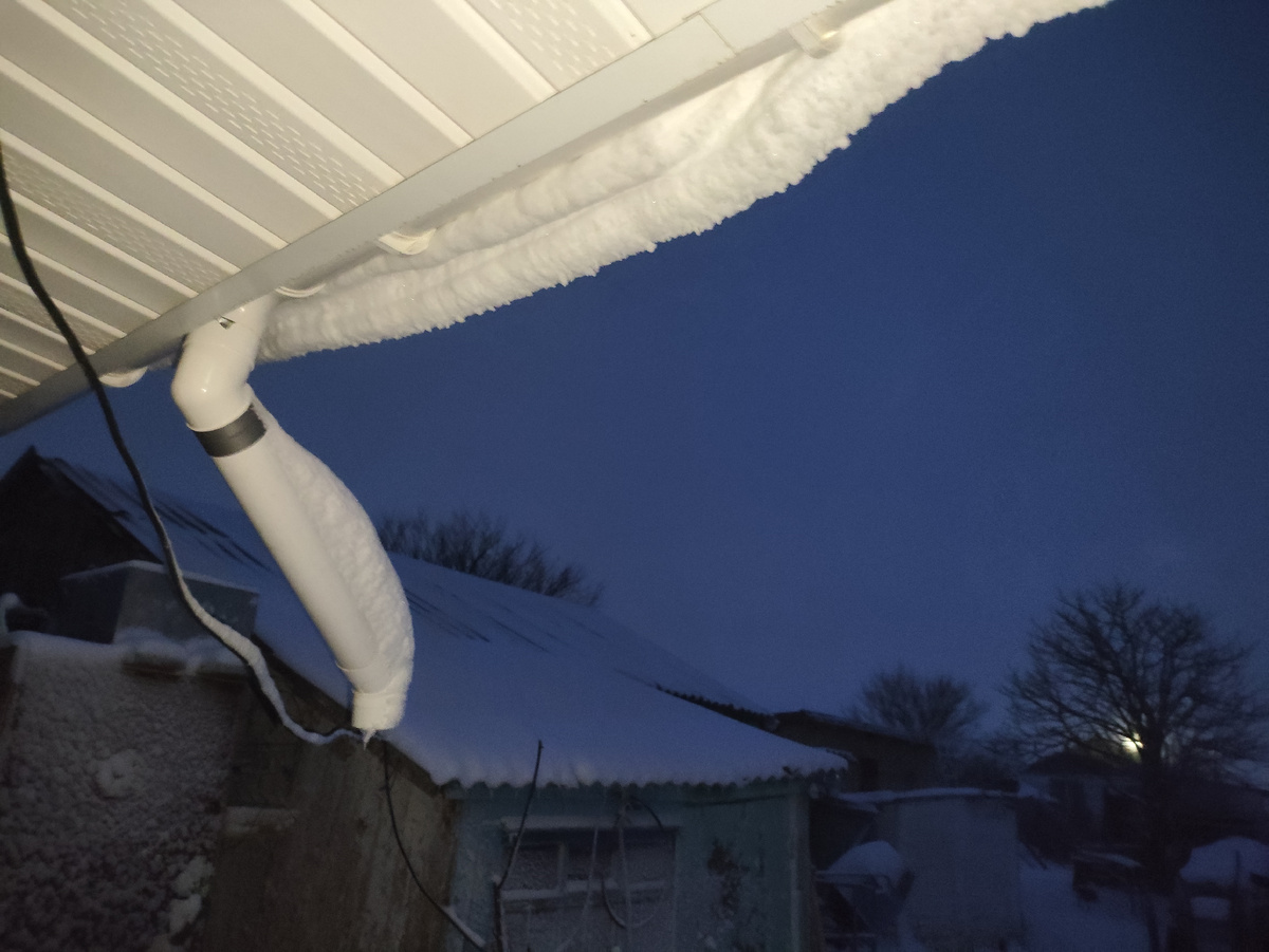 Интересно, а крыша снег выдержит?