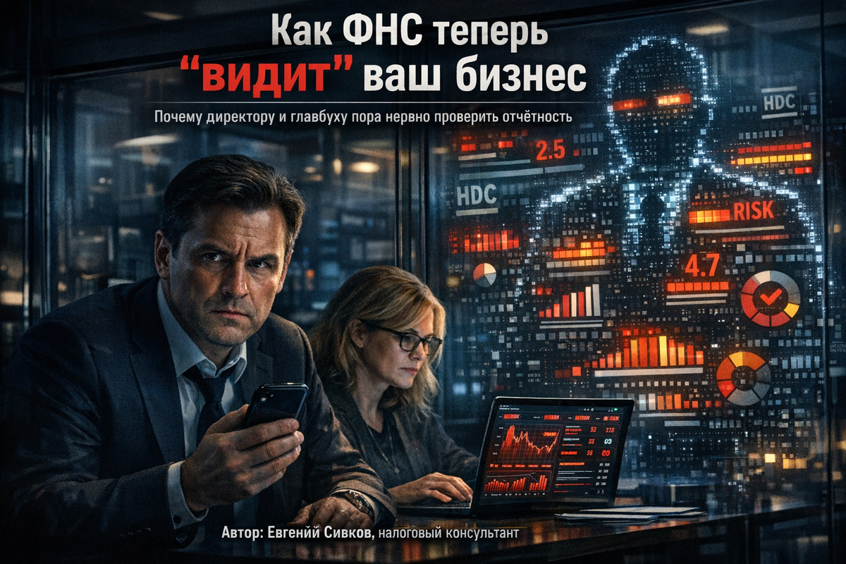Как ФНС теперь «видит» ваш бизнес — и почему директору и главбуху пора нервно проверить отчётность