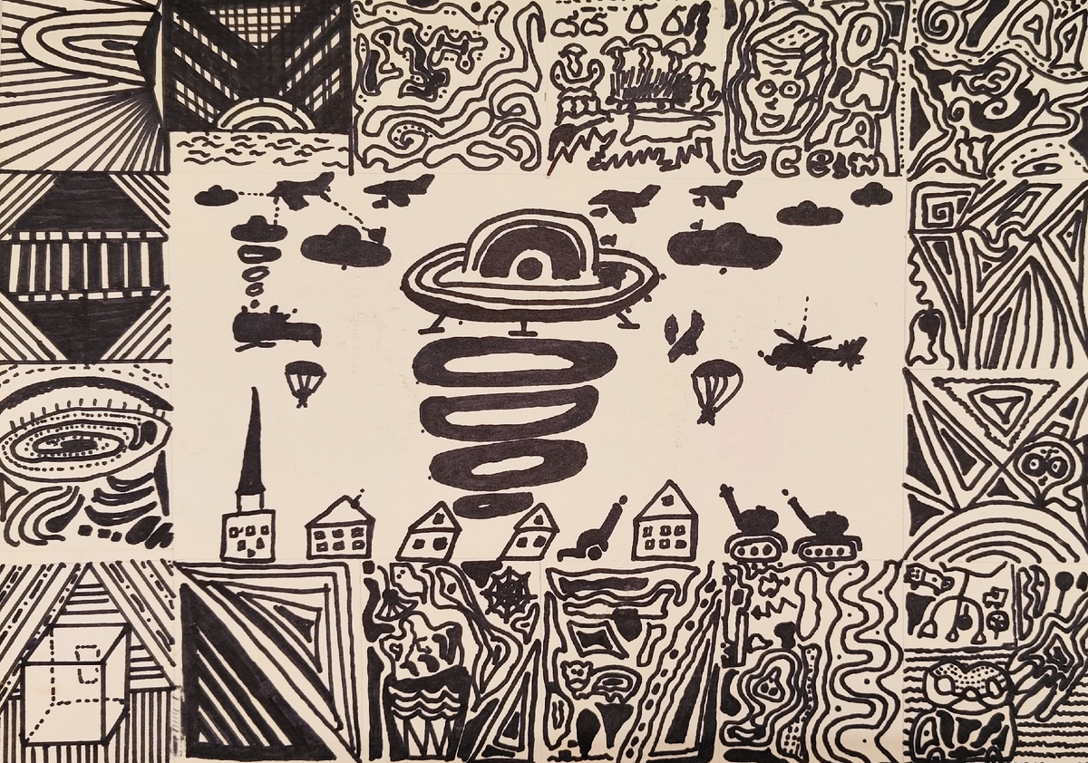 Куда какая линия выведет? Множественность пересечений от одного хорошо знакомого мне мальчика 9 лет. 