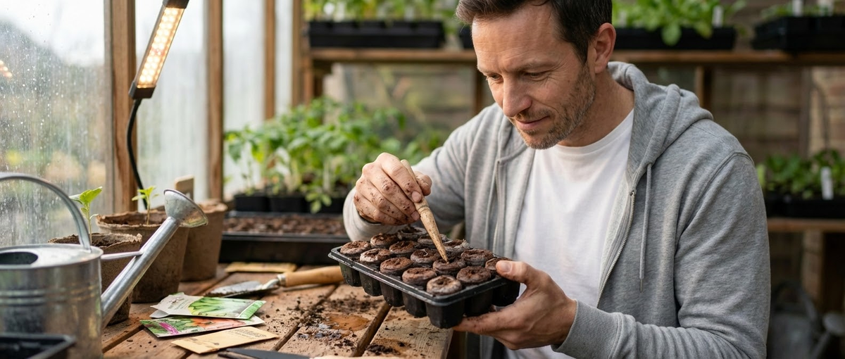 Кокосовые таблетки для рассады, посадка семени в центр