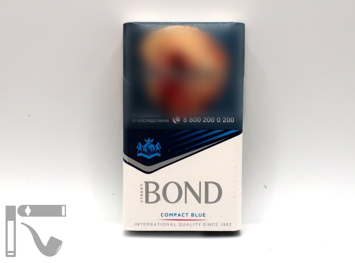 Дубль на сигареты Bond Street Compact Blue. Фото: © канал "Уголок Курильщика"