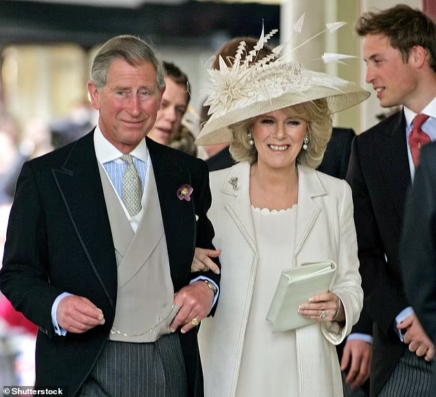 Свадьба принца Чарльза и Камиллы Паркер-Боулз 9 апреля 2005 года.