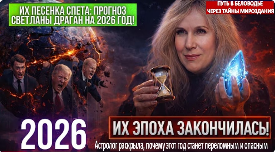 «Не сопротивляйтесь — вас всё равно сметёт»: астролог Драган предрекла России и миру роковой 2026 год