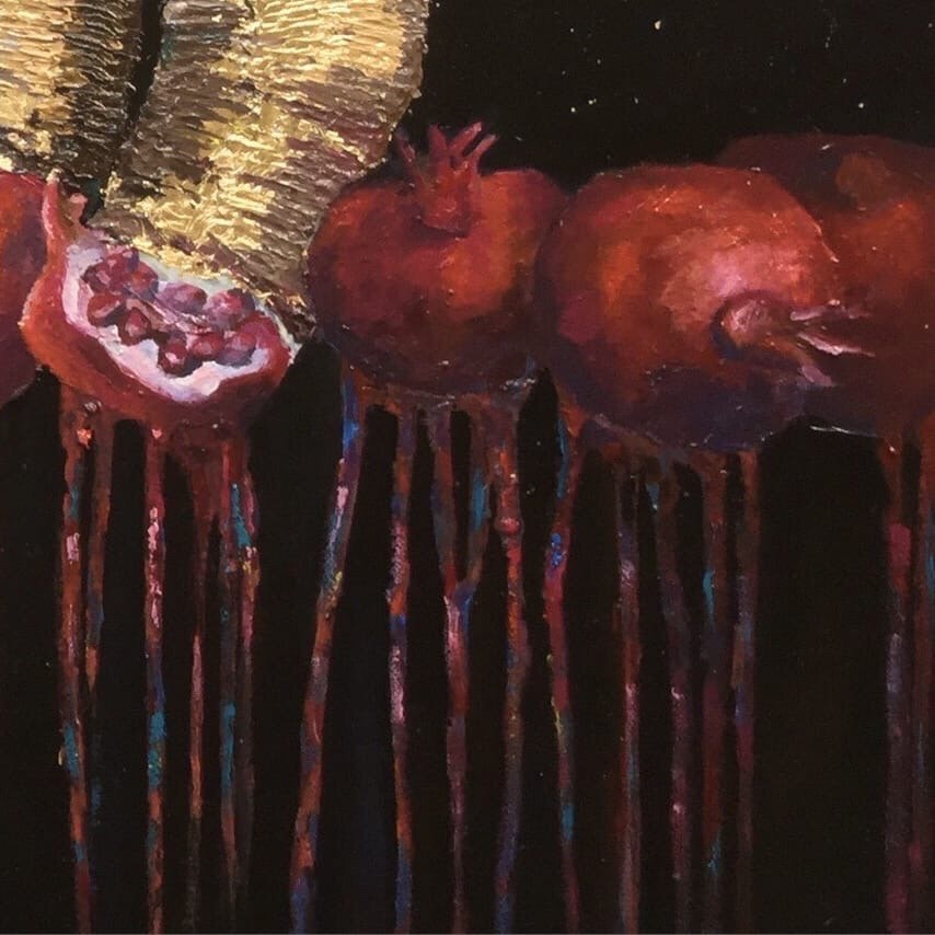 Фрагмент картины "Соки жизни" Анастасия Куницына