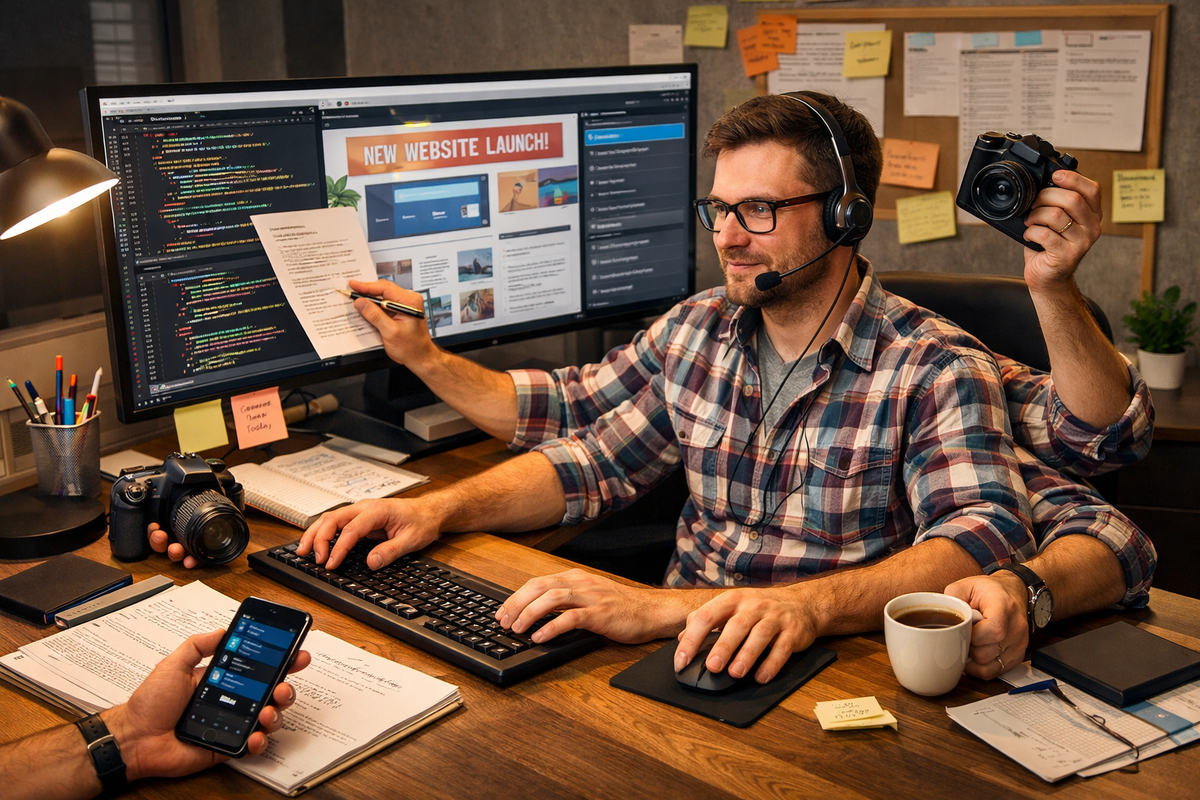 Типичная история малого бизнеса — сотрудники универсальные солдаты.