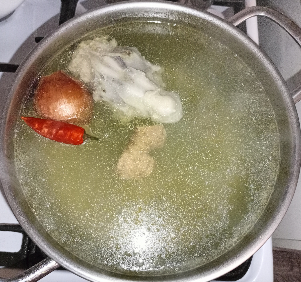 Из личного архива - варка куриного бульона