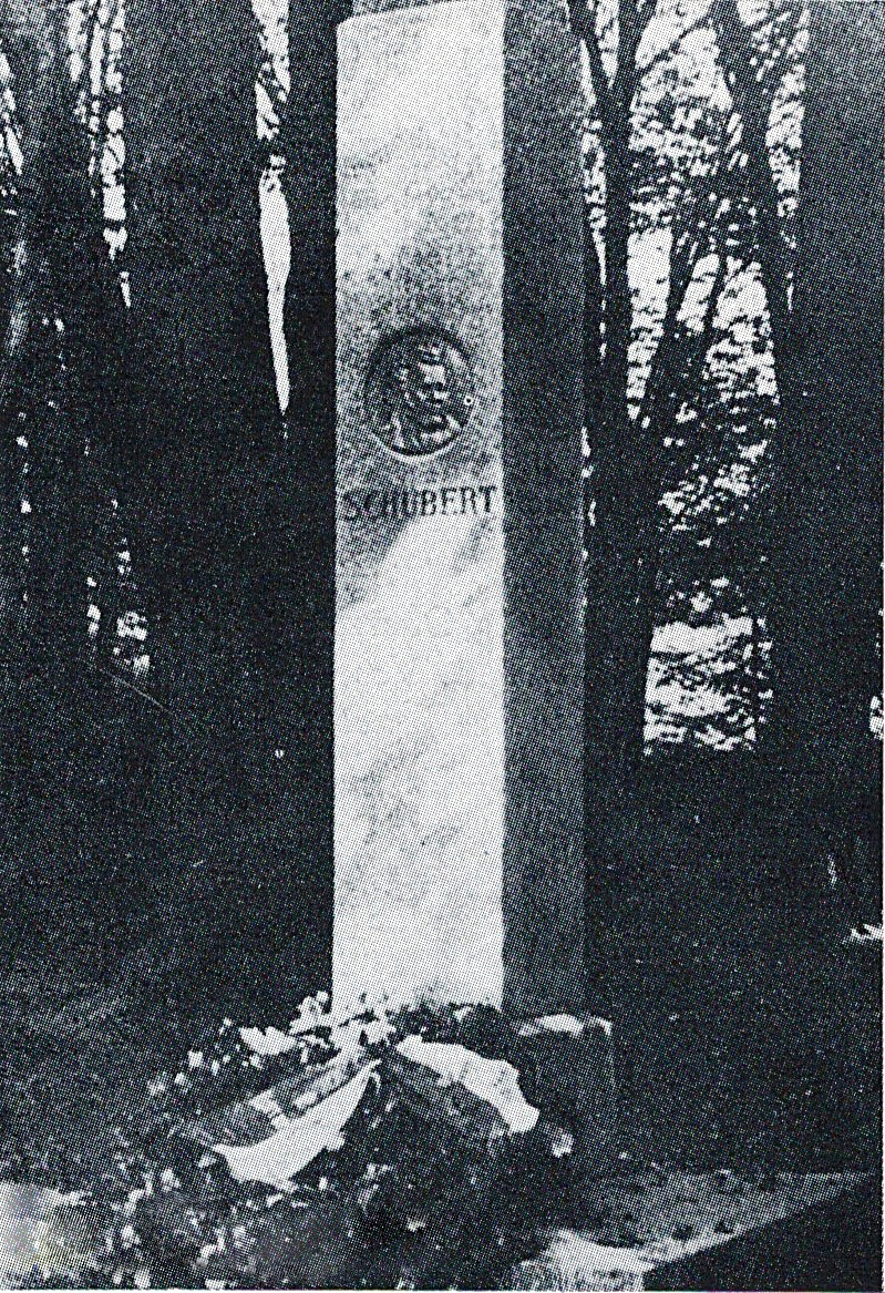 Памятник Шуберту. 1928-1940 годы.