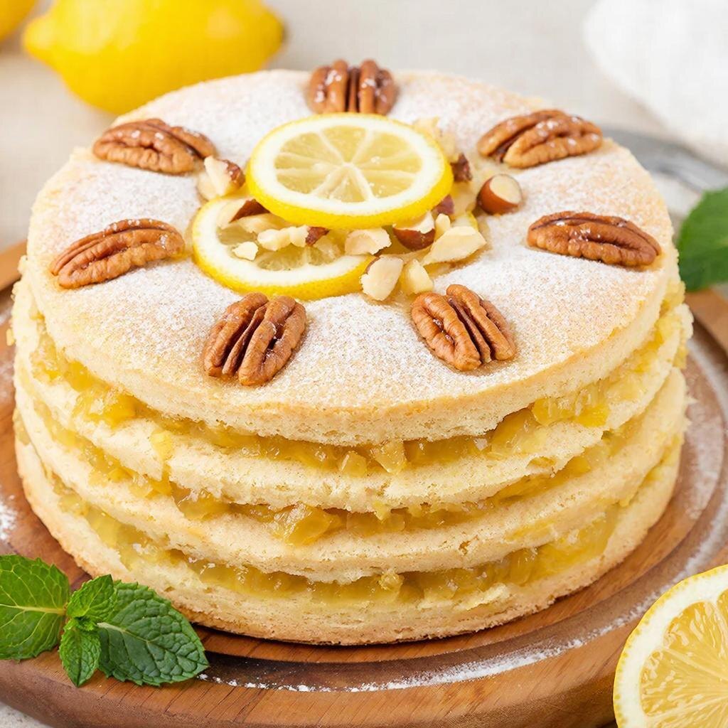 Солнечный Взрыв Вкуса: Песочный Пирог с Лимоном 