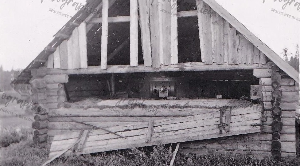 ДОТ с башней от танка Т-26 в беларуском сарае