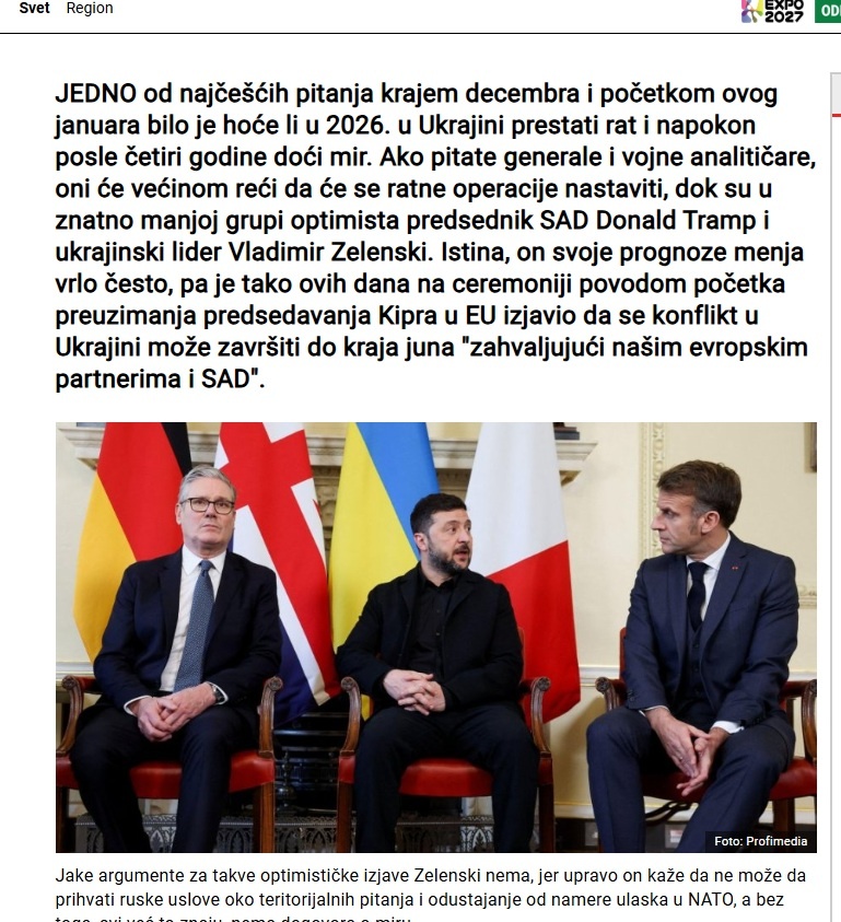    ФОТО: Скриншот статьи Novosti