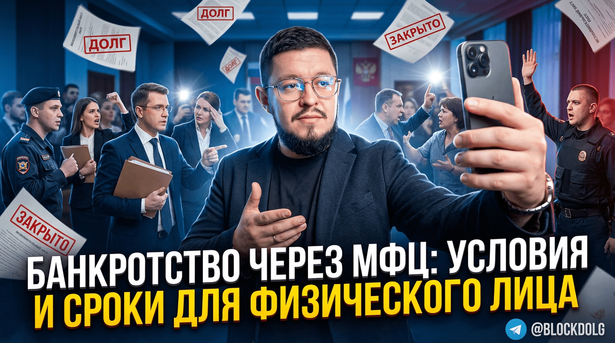    Процесс банкротства через МФЦ для физических лиц Максим