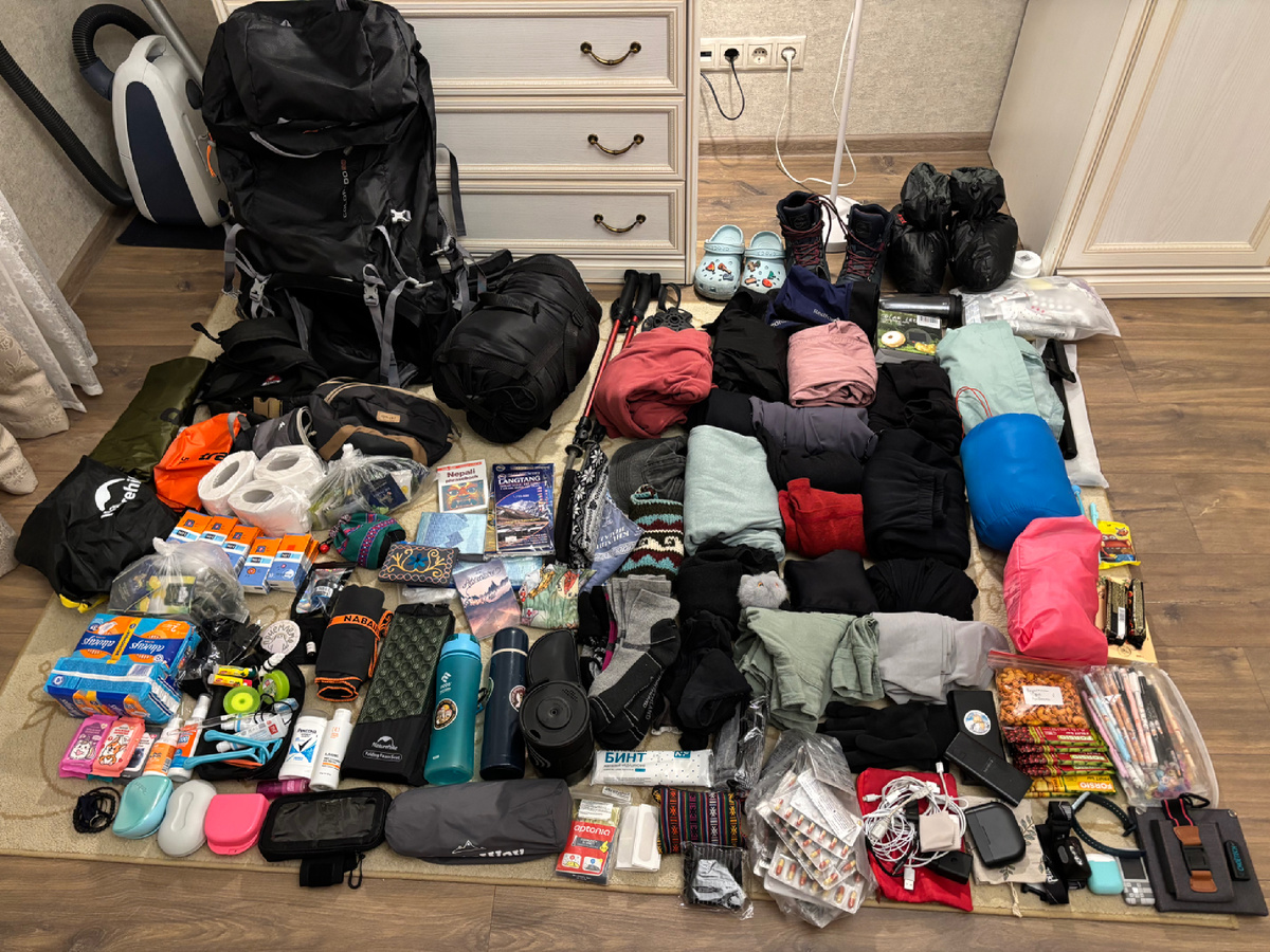 Вещи, собранные в Непал 