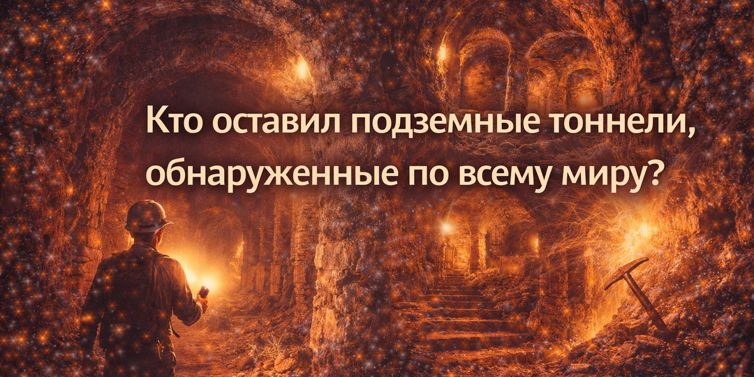 Кто оставил подземные тоннели, обнаруженные по всему миру?