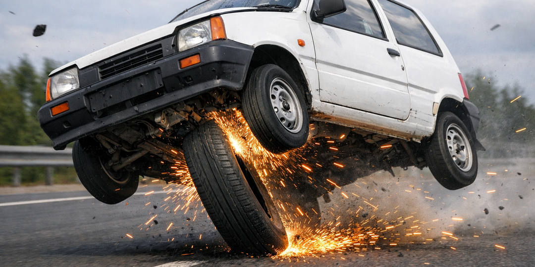 Её просто сдуло!» — твердили в гаражах 90-х. Почему ВАЗ-1111 весом 650 кг на самом деле улетал под фуры: физика «эффекта шеста»