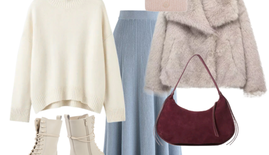 Нежность зимы: 10 образов в нежно-голубых тонах, которые захочется повторить