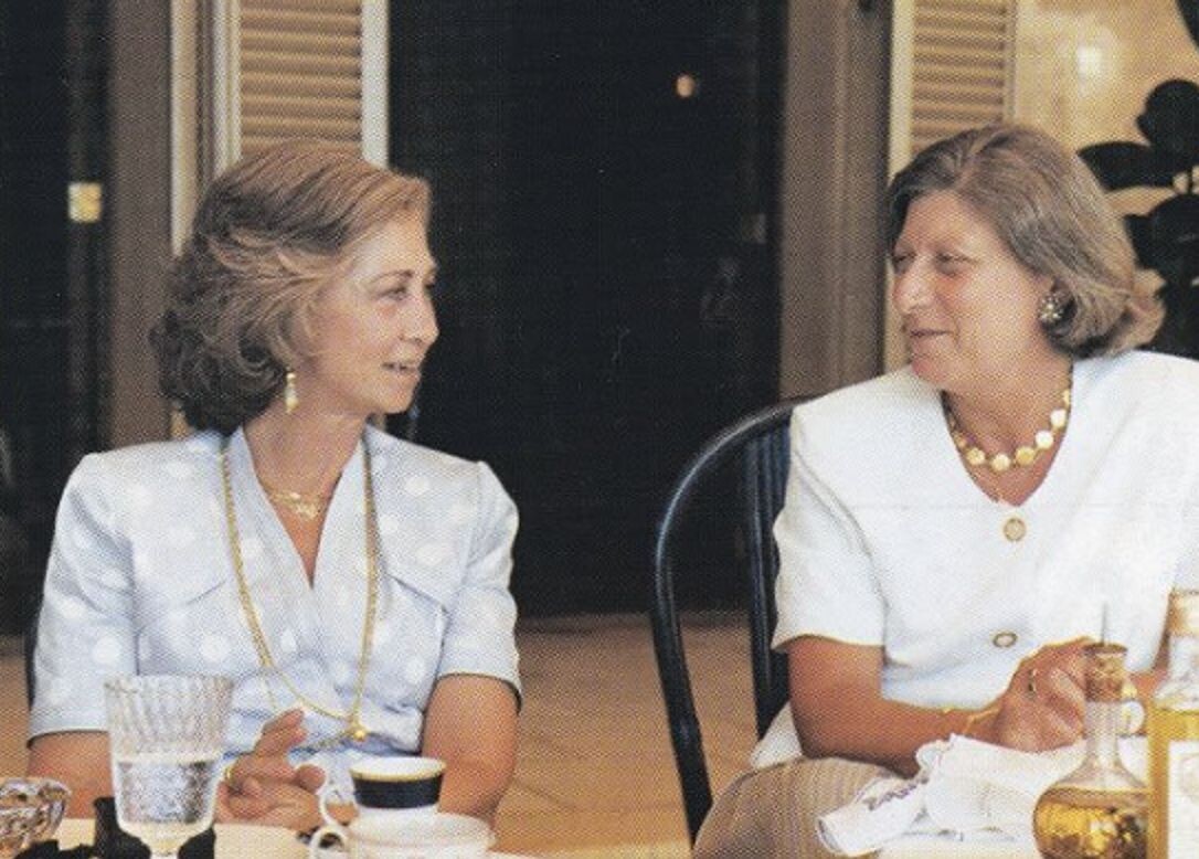 Королева Испании София и Татьяна Радзивилл