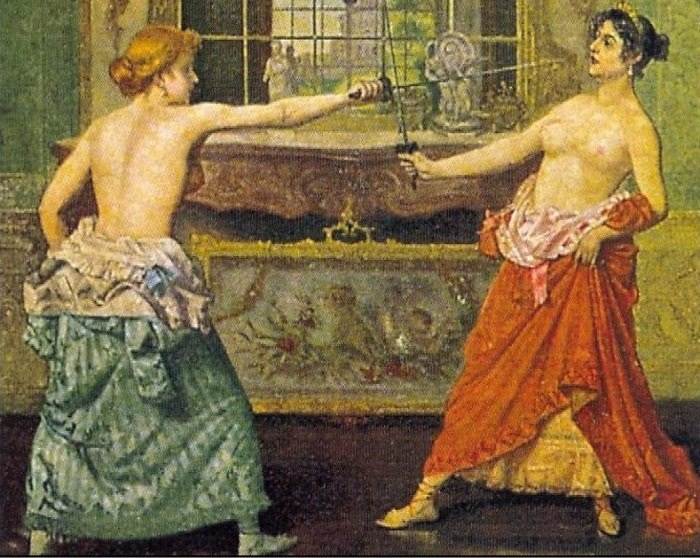 Эмиль Байяр циклы "Поединок женщин" и "Дуэль"