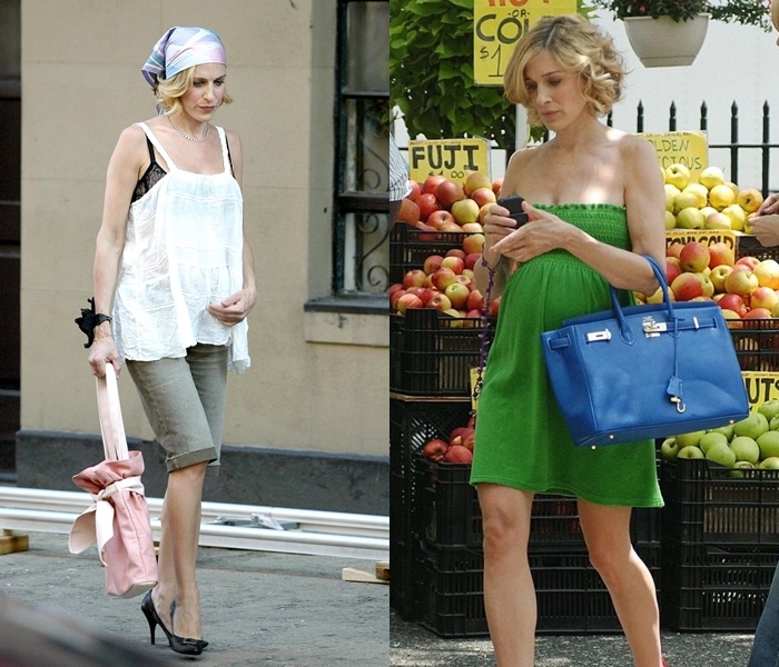 Интересное положение Сары Джессики Паркер на съёмках скрывать было непросто