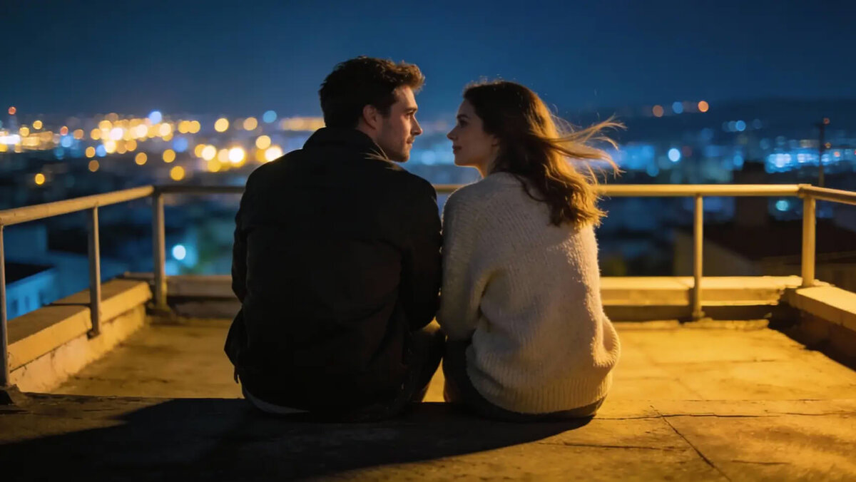 Влюбленные на свидании 