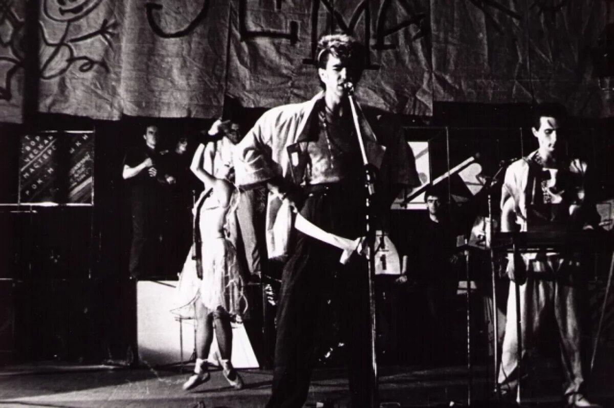    Группа «Наутилус Помпилиус» на I фестивале Свердловского рок-клуба, 1986.