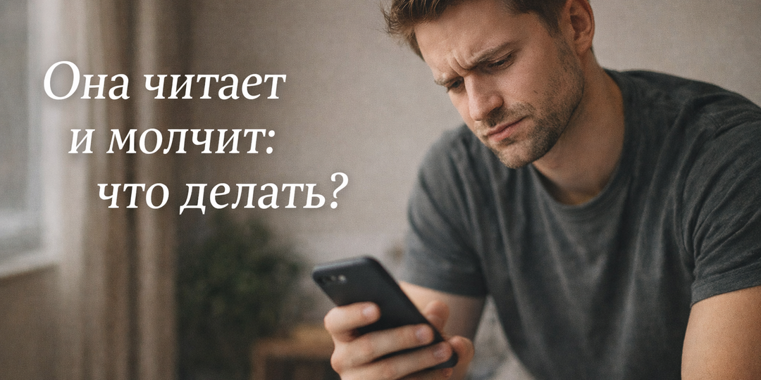 🧭 Она отвечает сухо и будто “делает одолжение”: что делать, если ты всё время пишешь первым