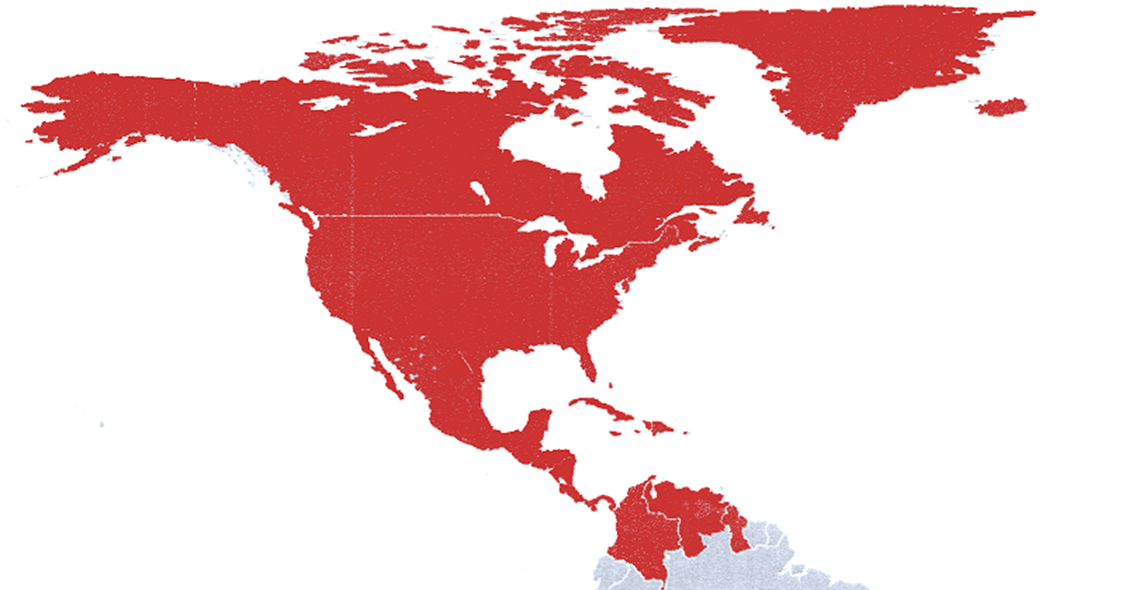 Так по мнению Трампа должна выглядеть Северная Америка.
