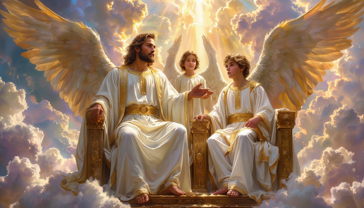 Они вместе наблюдали за миром, который только зарождался: за первыми рассветами, за шелестом листьев и травы, за голосами причудливых животных, за смехом первых людей… Изображение: Алиса AI