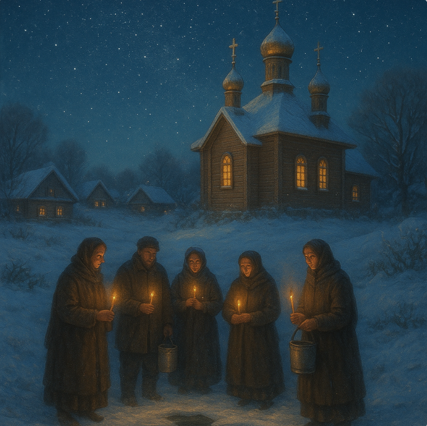 Существовало поверье, что в ночь на Крещение открываются Небеса. Каждый мог искренне обратиться к Богу или Вселенной со своей заветной просьбой – и она будет услышана, если идет от чистого сердца.