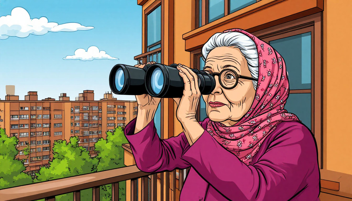 баба Глаша бдит на посту