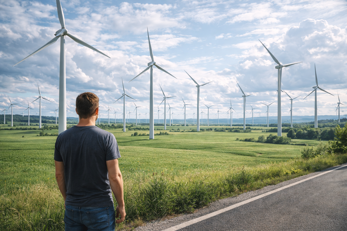 Авторская иллюстрация «Ветряки»