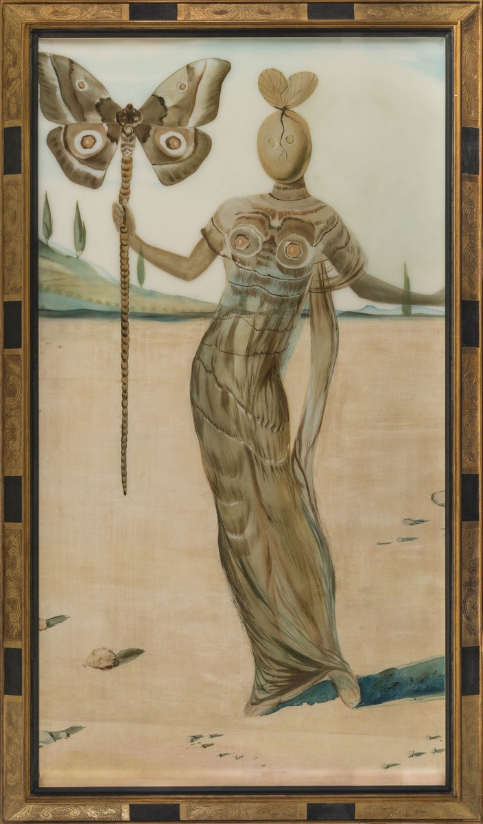 Сальвадор Дали. Женщина с бабочкой. 1958