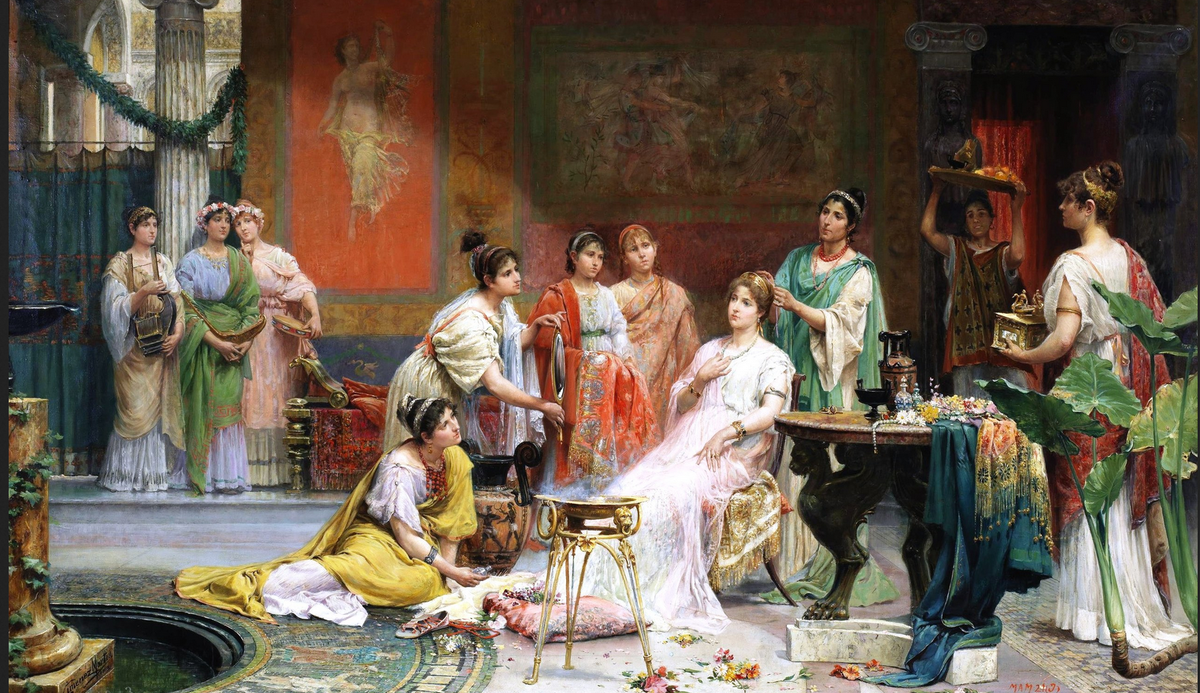 Хуан Хименес Мартин. «Римская дама за туалетным столиком», 1895.