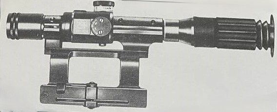 Российский оптический прицел ПСО-1, устанавливаемый на винтовке Драгунова
