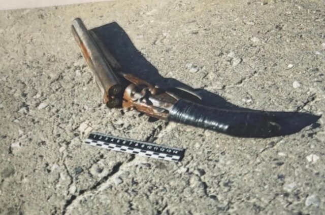    Фото из материалов дела: из этого обреза убили троих человек.