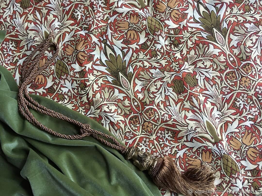 Текстиль Уильяма Морриса с его растительным орнаментом