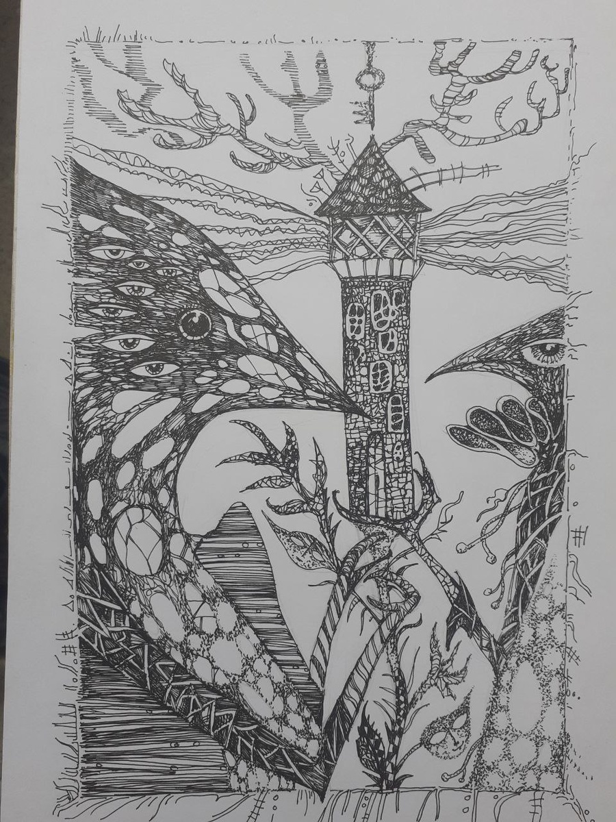 Это старая графическая работа, но она мне нравится, хочу перерисовать.