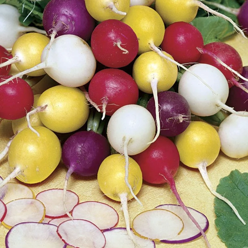 Фото из какого-то каталога под названием "смесь Радужная редька"